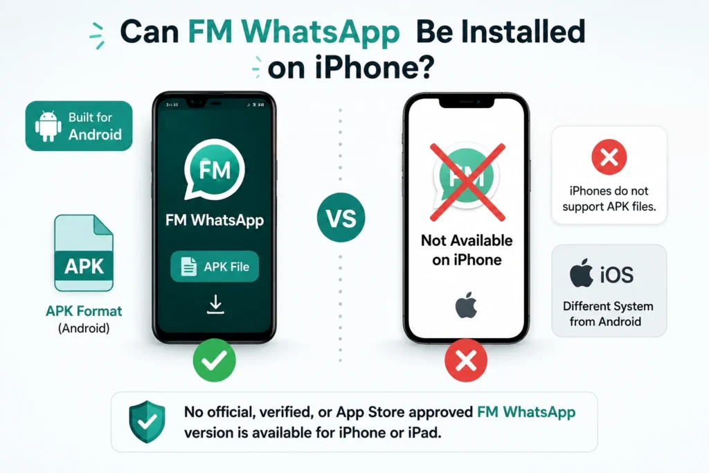 FM WhatsApp Does Not Work on iOS